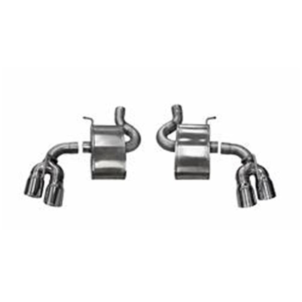 Corsa Exhaust 2.75 in. Axle-Back Exhaust System with Dual Rear Exit, Polished 14786 - main